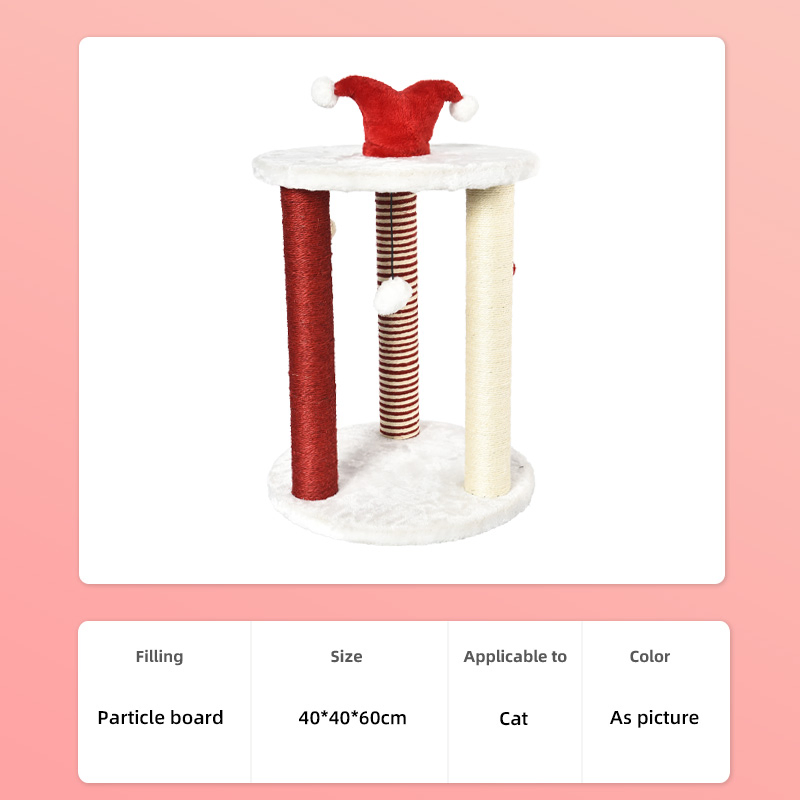 3 Grande Árvore de Gato de Corda de Sisal com Brinquedo