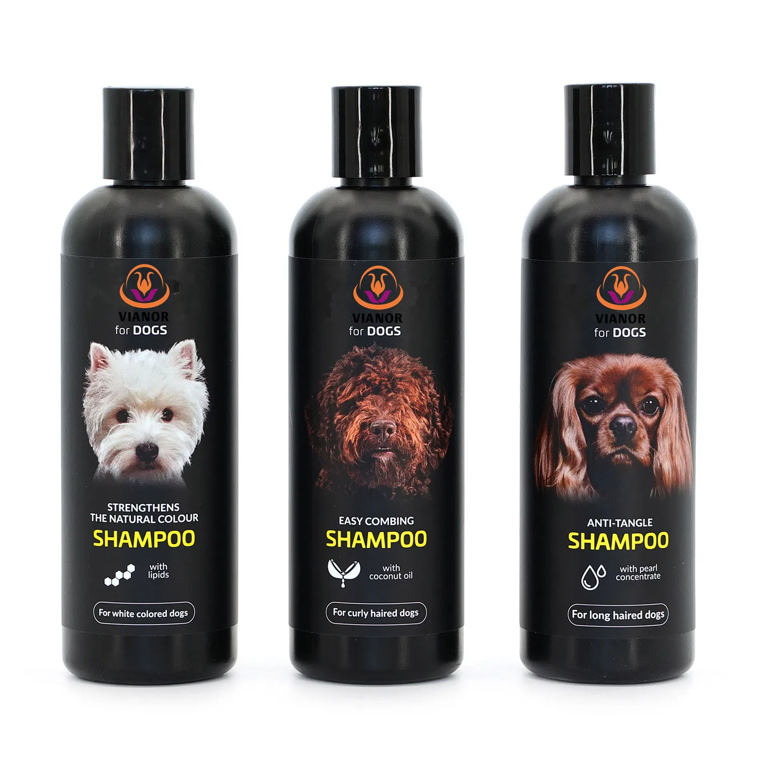 Fortalece o Shampoo de Cor Natural para Cães Cuidado Saudável para Pets Membro da Família