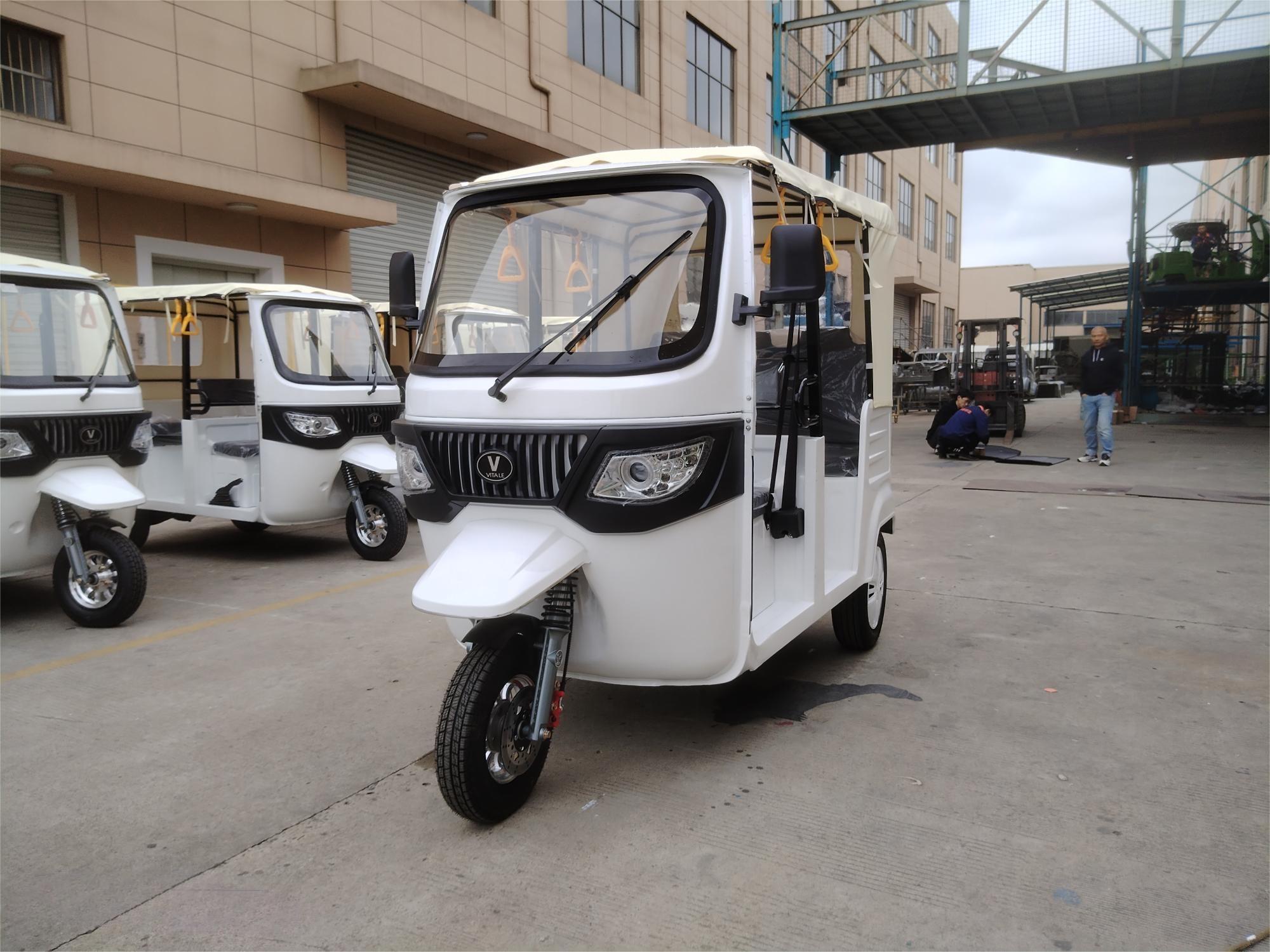 High-Quality Electric  Passenger Tricycle White Tuk Tuk Vehicles  S2-2600 (Iron Frame) Manufacturer, Suppliers
