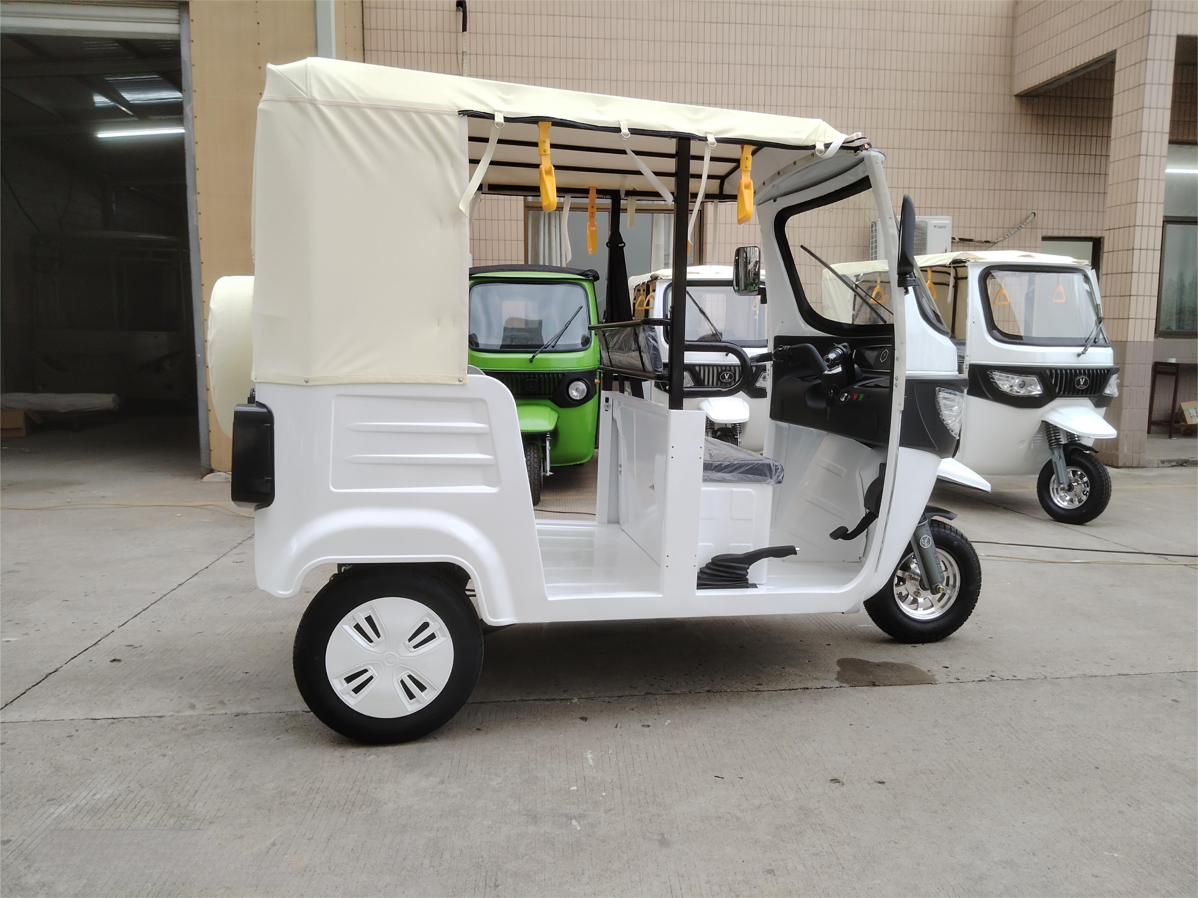 High-Quality Electric  Passenger Tricycle White Tuk Tuk Vehicles  S2-2600 (Iron Frame) Manufacturer, Suppliers