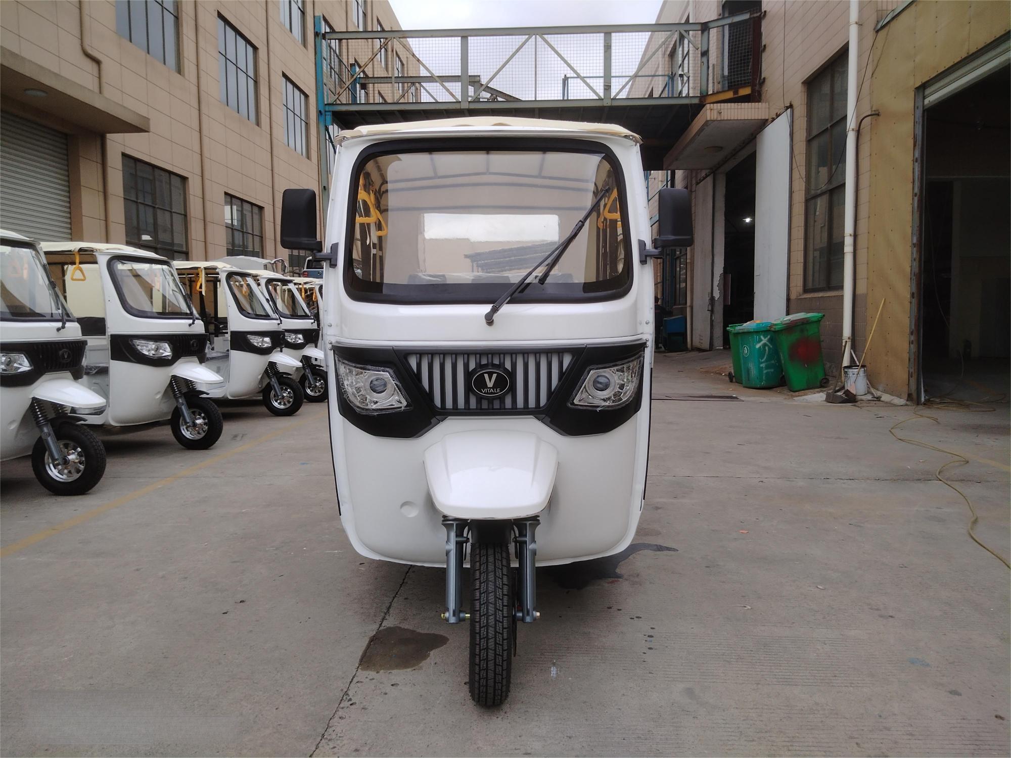 High-Quality Electric  Passenger Tricycle White Tuk Tuk Vehicles  S2-2600 (Iron Frame) Manufacturer, Suppliers