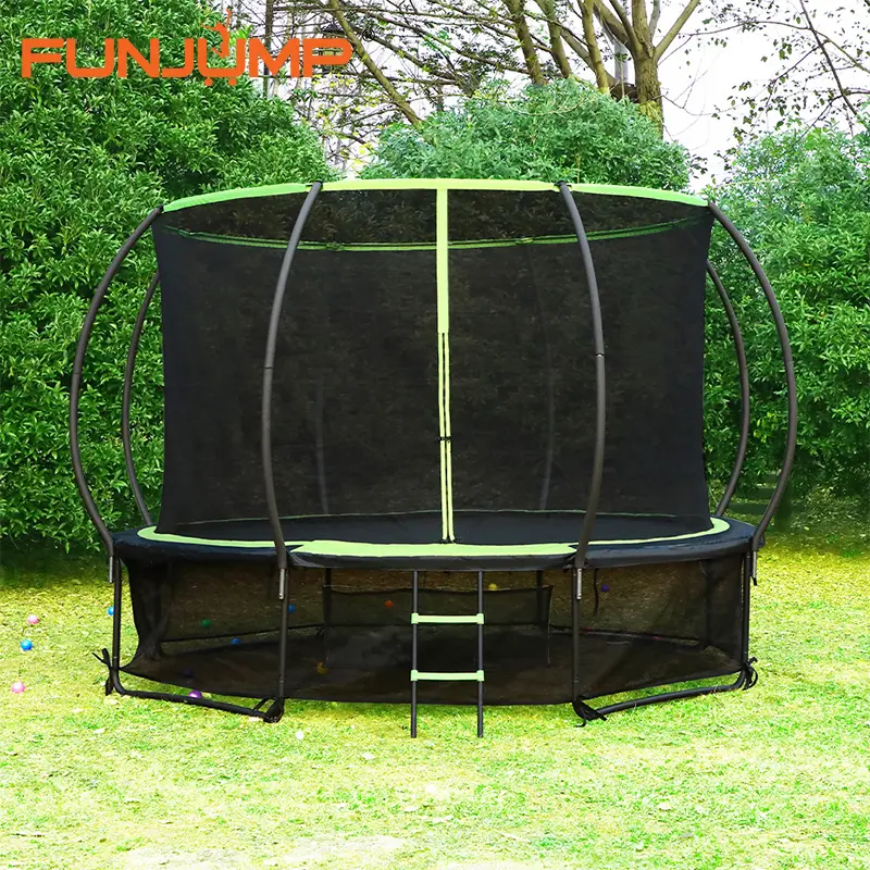 Wholesale Funjump China Factory Suppliers: 10FT 12FT 14FT Kids Adults Trampolines with Safety Net for Outdoor Fun Manufacturer, Factories