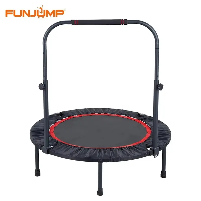 Custom Funjump 40-51 Foldable Mini Fitness Trampoline with Handle - China Factory Suppliers for Home Workouts Manufacturers, Service