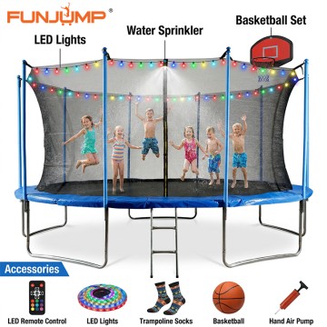 Funjump 8ft 10ft 12ft recreational trampoline - warehouse stock