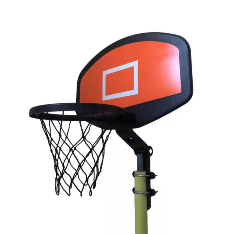 Outdoor Yard Jumping Trampoline with Basketball Hoop