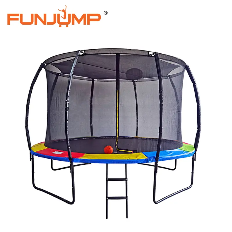 Wholesale Funjump China Factory Suppliers: 10FT 12FT 14FT Kids Adults Trampolines with Safety Net for Outdoor Fun Manufacturer, Factories