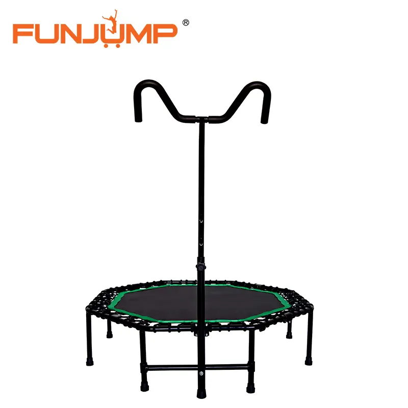 OEM 51 Fitness Rebounder Trampoline with T-Adjustable Handle Bar - China Suppliers and Factory for Home and Gym Use Manufacturers, Manufacturer