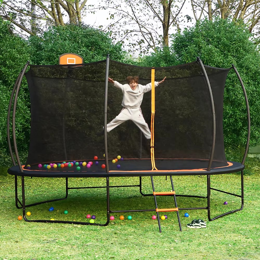 Funjump foldable fitness trampoline - innovative quick-assembly design for home use