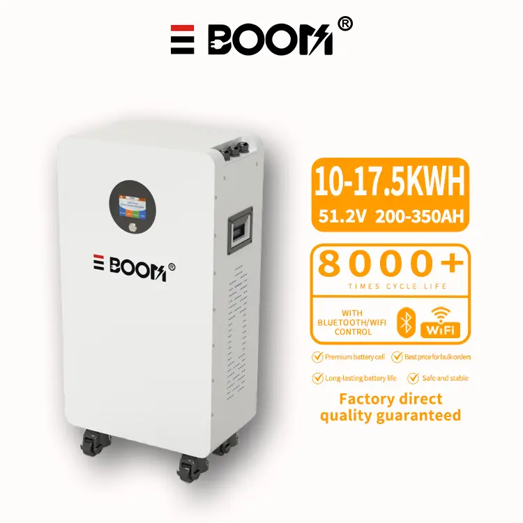 Discount DDP 51.2V300Ah 350Ah LiFePO4 Battery 15kWh 17.5kWh Grade A 8000+ 10Y Manufacturer, Factory