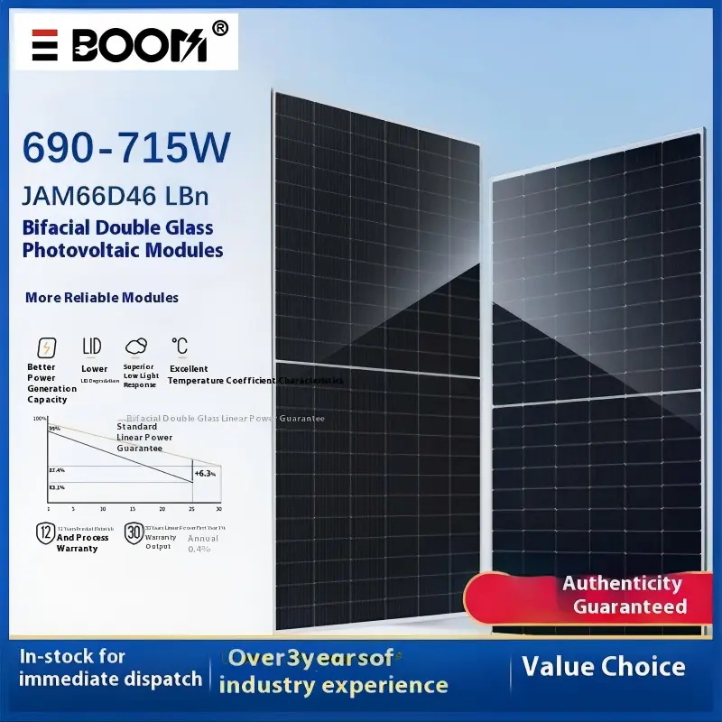 ODM High-Quality 550W-700W Monocrystalline Solar Panels from China Factory - Reliable Suppliers for Home Energy Solutions Manufacturer, Factories