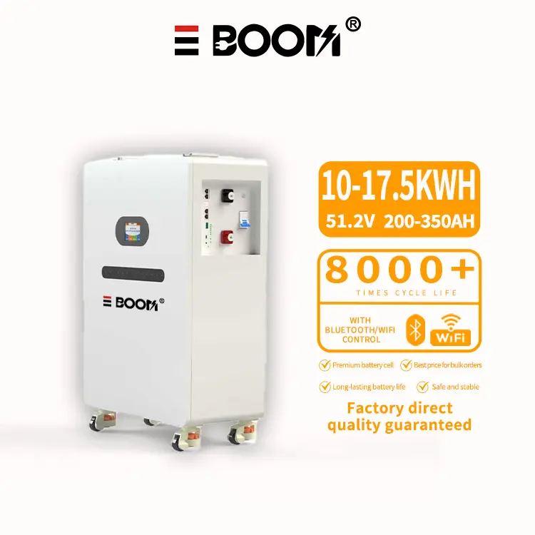 Discount Custom 51.2V 200Ah 300Ah LiFePO4 Battery from China Suppliers - 10kWh 15kWh Factory Direct, 8000 Cycles, 10 Years Durability Manufacturers, Suppliers