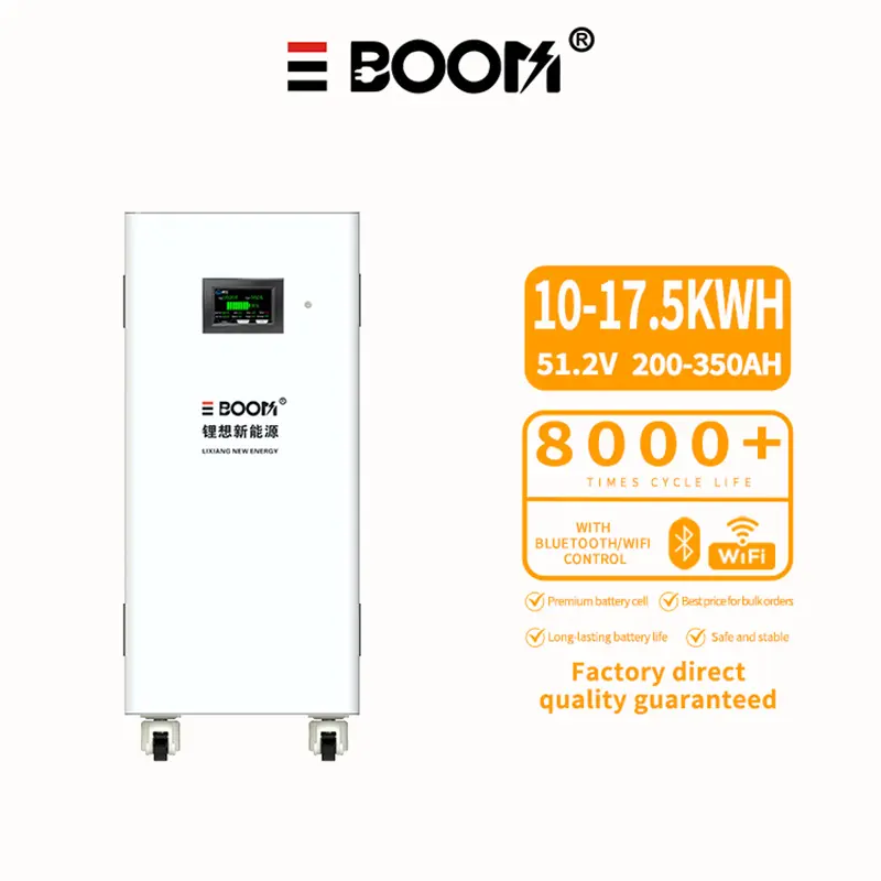 High-Quality 51.2V 200Ah/300Ah LiFePO4 Battery 10/15kWh Grade A 8000 Cycles 10Y Warranty Suppliers, Factories