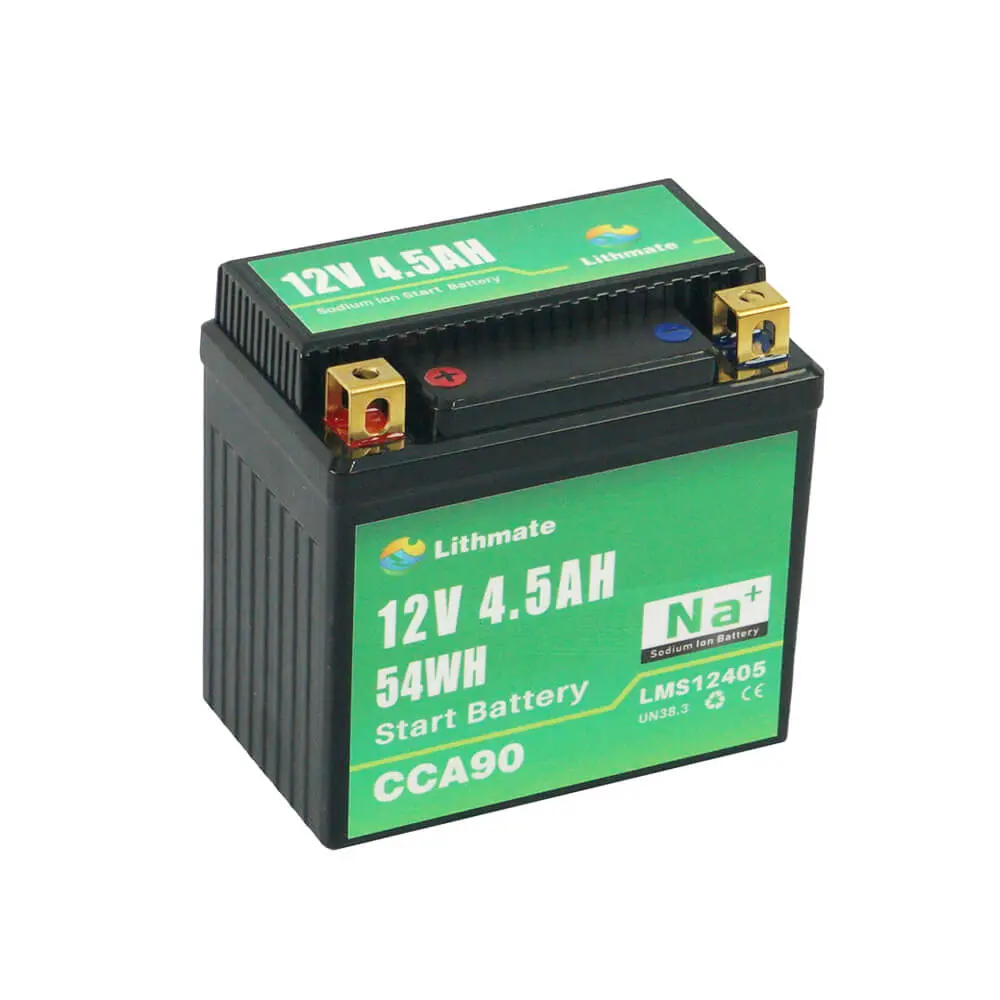 Custom Sodium Ion Motorcycle Start Battery 12V 4.5Ah Manufacturers, Companies