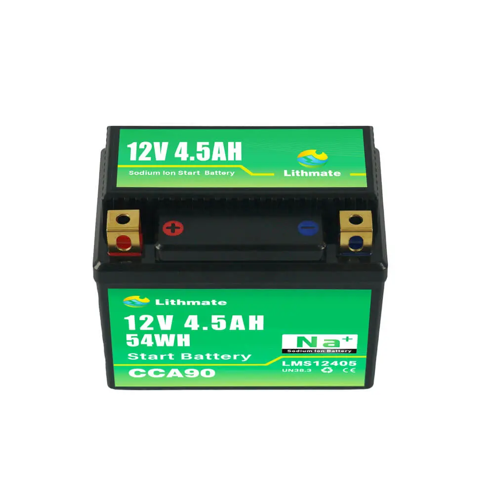 Custom Sodium Ion Motorcycle Start Battery 12V 4.5Ah Manufacturers, Companies