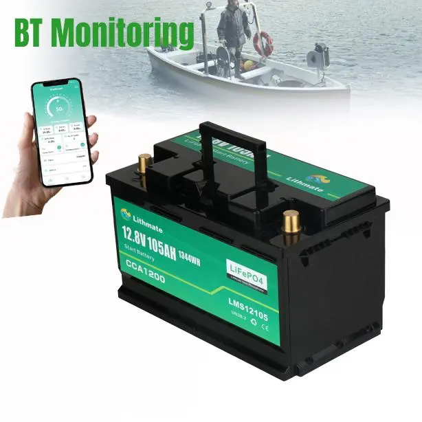 Custom Lithium LiFePO4 12V 105Ah Starting Battery Manufacturer, Companies