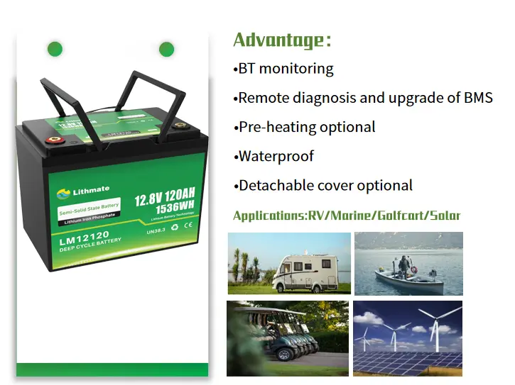 12v 120ah semi-solid state battery