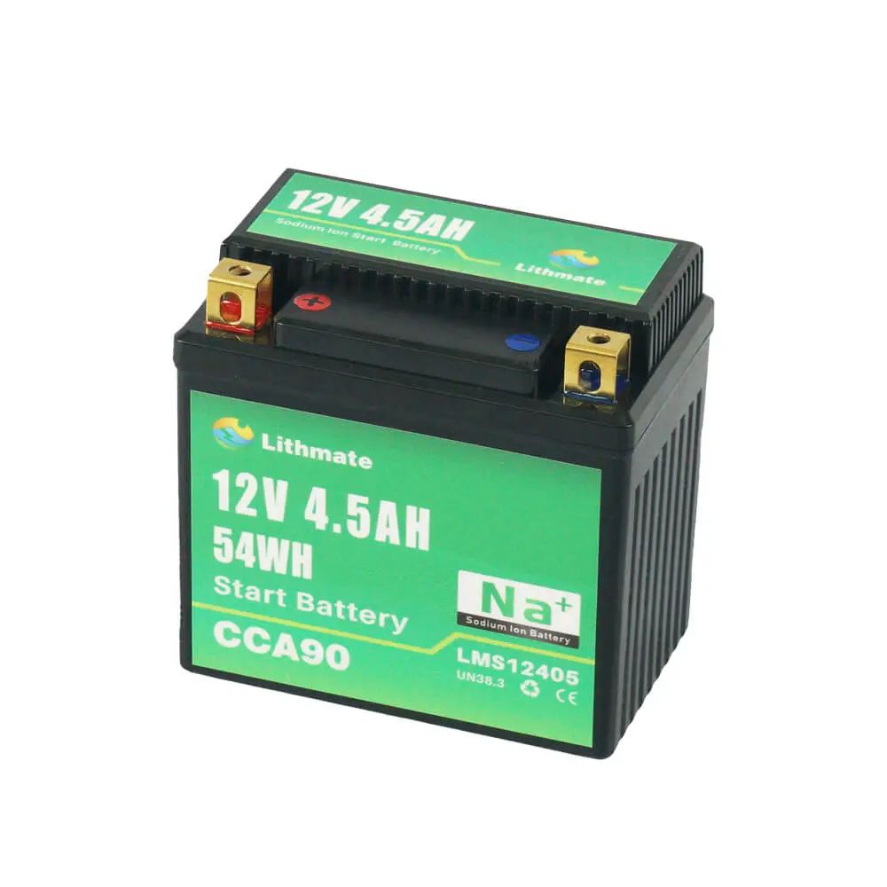Custom Sodium Ion Motorcycle Start Battery 12V 4.5Ah Manufacturers, Companies