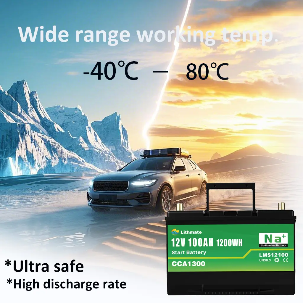 High-Quality Sodium Ion Start Battery 12V 100Ah Factory, Factories