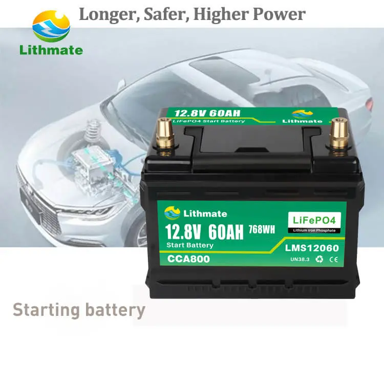 High-Quality Dual Purpose Lithium 12V 60Ah Starting Battery Manufacturer, Factories