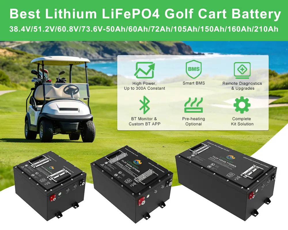 OEM 51.2V 105Ah Golf Cart Lithium Battery Manufacturers, Companies