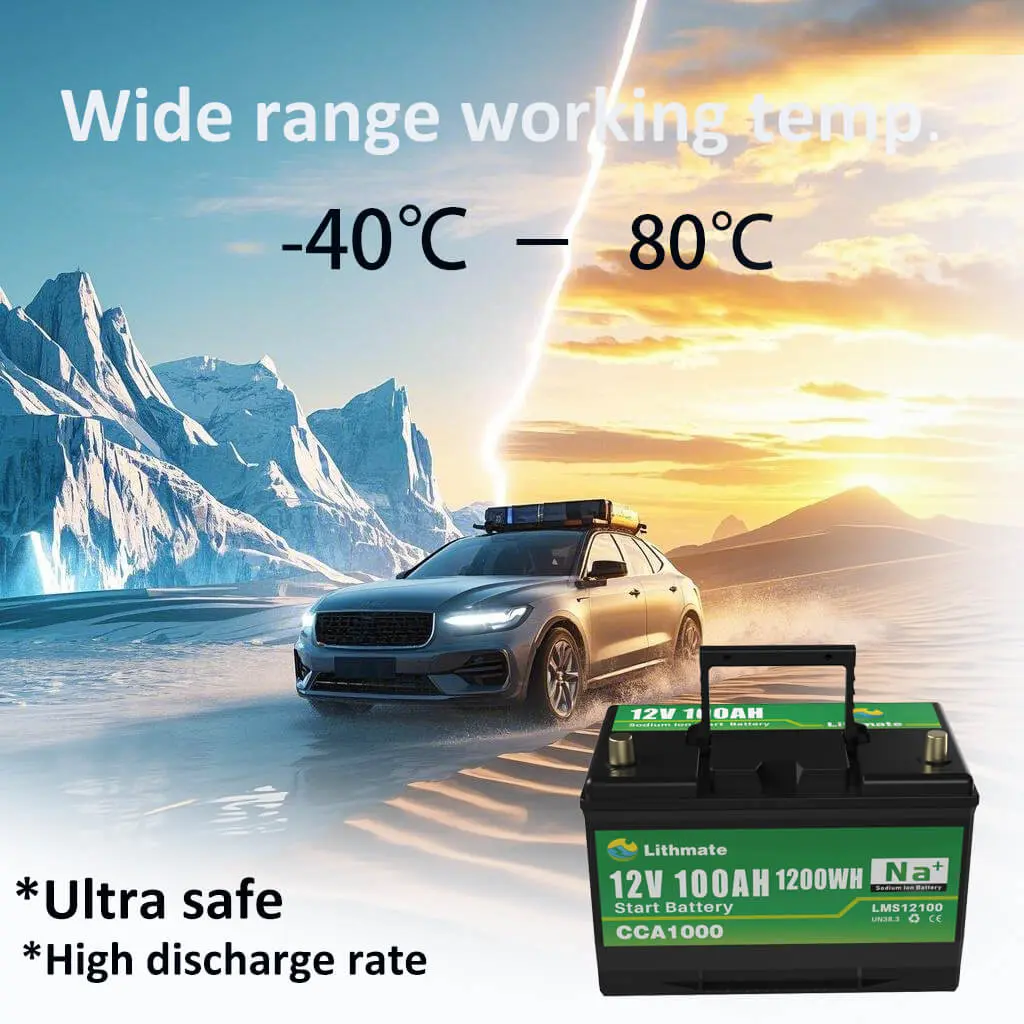 sodium ion battery car starting 12v