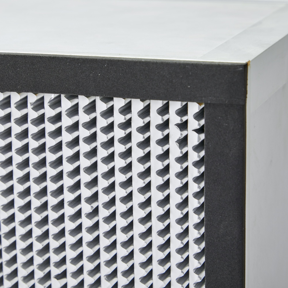 Deep pleated HEPA filter detail