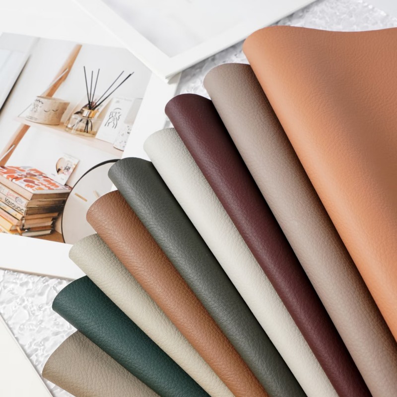 High-Quality PU leather lychee pattern artificial leather sofa fabric Manufacturer, Supplier