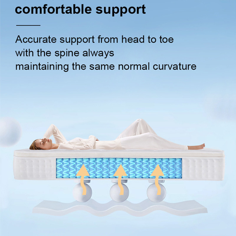 High-Quality Comfort Sleeping Compress Box Super Soft Foam Sponge Pocket Spring Mattress Suppliers, Factories