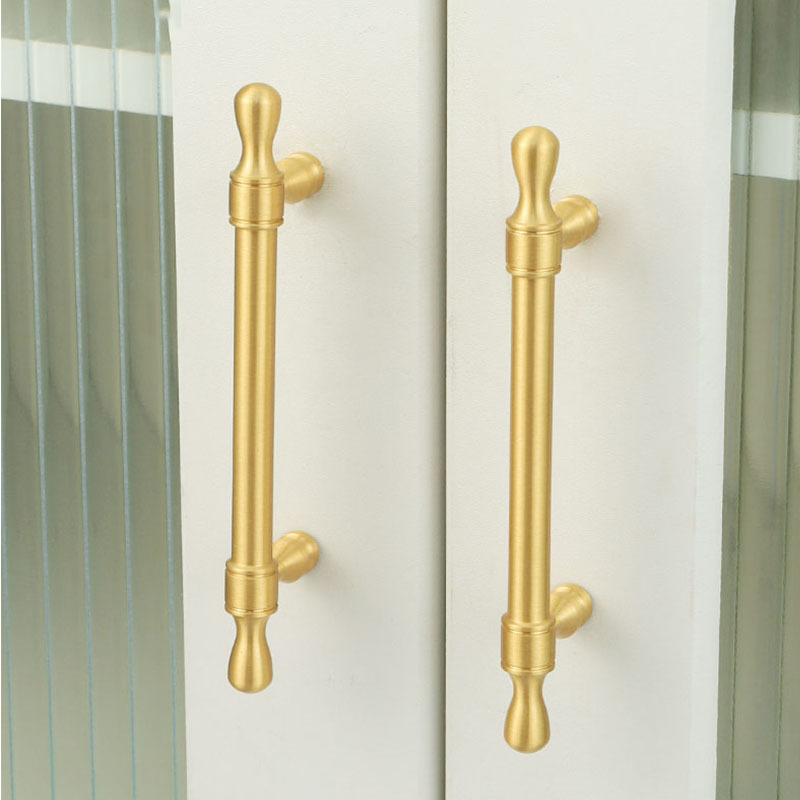 Wholesale French light luxury brass cabinet door handle Furniture Hardware Manufacturers, Supplier