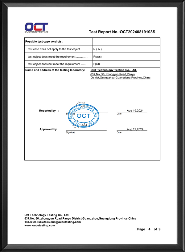 Quality Compliance Certificate 16