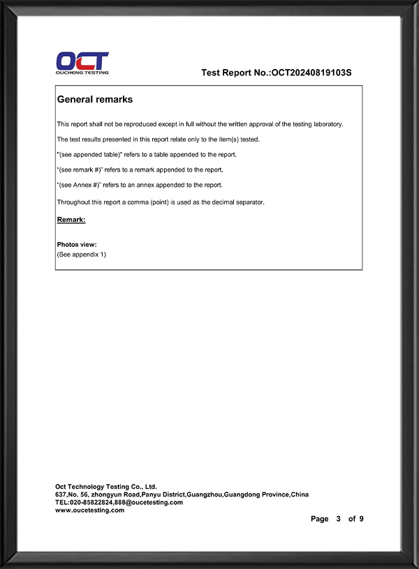 Quality Compliance Certificate 15