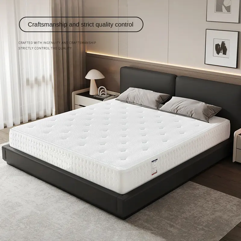Wholesale Queen King Size Hybrid Mattress Comfortable Memory Foam Pocket Spring Medium Firmness Hotel Bed Compressed Mattress