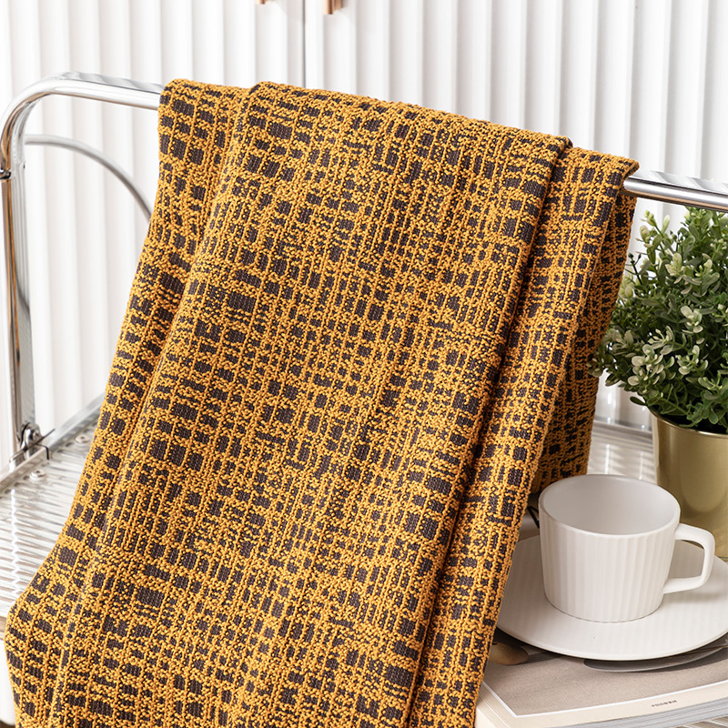 China Heavyweight Linen-Cotton Blend Premium Checkered Sofa Fabric Manufacturer, Factories