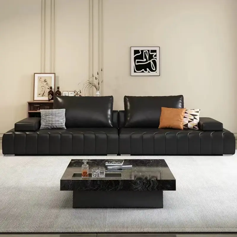 China Italian-Style Lawrence Sofa Straight-Line Business Reception Lounge Sofa Reception and Rest Area Sofa Manufacturer, Supplier