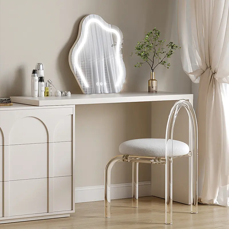 High-Quality Dressing Table Wholesale Vanity Table With Led Light Makeup Mirror Large Storage Room 1.2 Meter Length Makeup Vanities Manufacturers, Suppliers
