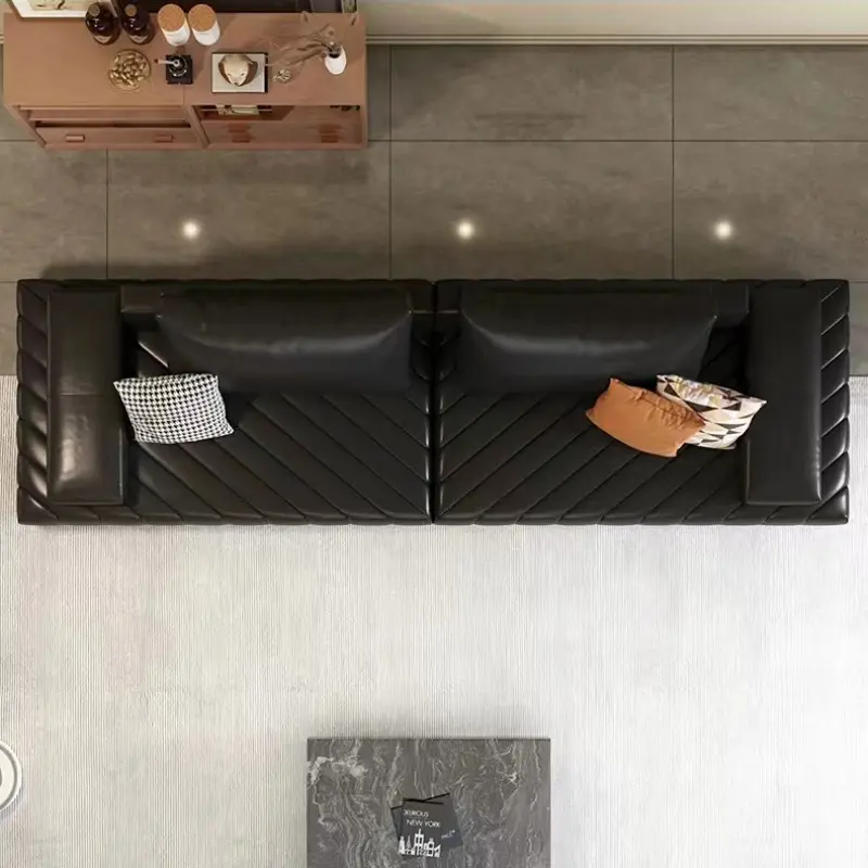 China Italian-Style Lawrence Sofa Straight-Line Business Reception Lounge Sofa Reception and Rest Area Sofa Manufacturer, Supplier
