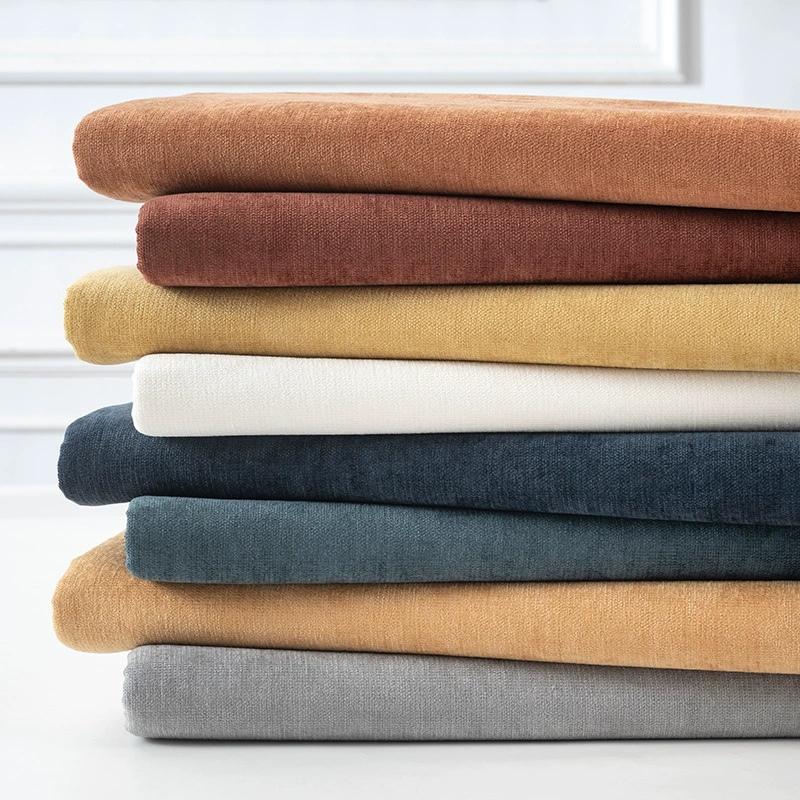 Wholesale Heavyweight Chenille Solid-Color Upholstery Fabric Factories, Factory