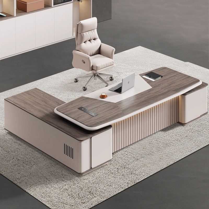 Minimalist Modern Luxury Executive Desk and Chair (3)