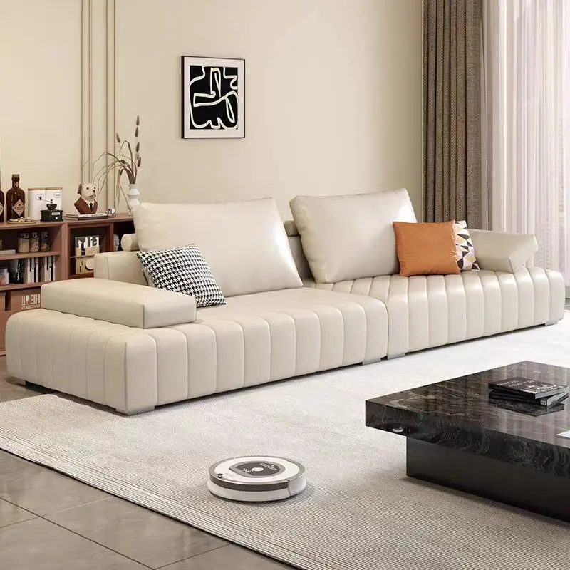 China Italian-Style Lawrence Sofa Straight-Line Business Reception Lounge Sofa Reception and Rest Area Sofa Manufacturer, Supplier