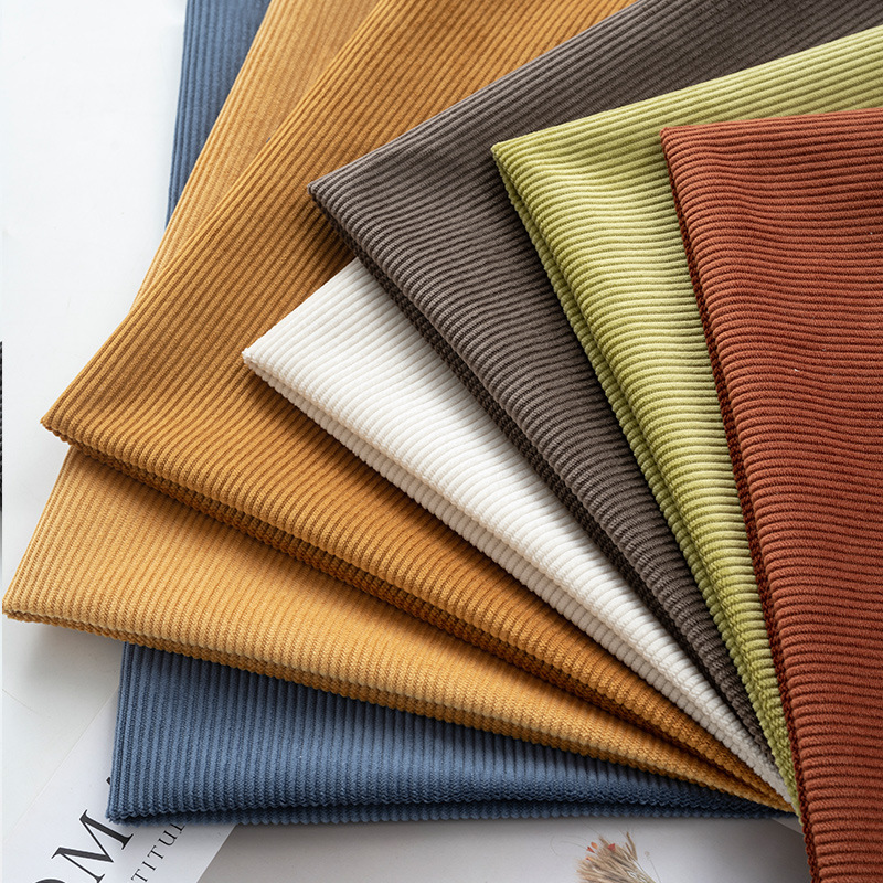 High-Quality Corduroy fabric thickened solid color sofa cover fabric Manufacturers, Factories