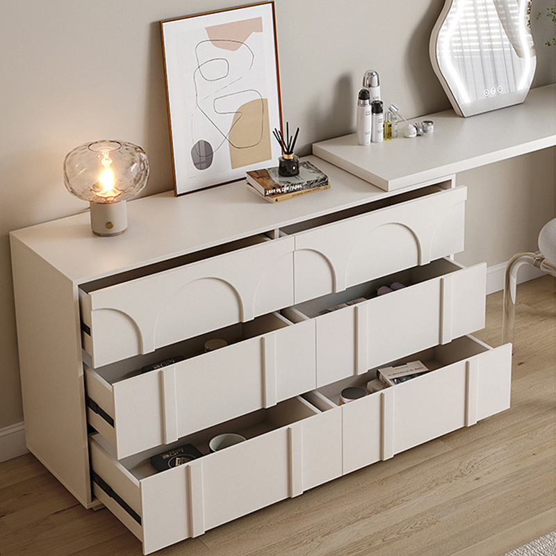 Dressing Table with LED Light Makeup Mirror 3