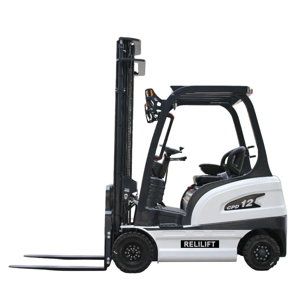 Safehigh Load-Bearing Capacity 1.2t Electric Counterbalance Forklift for Packaging Workshop