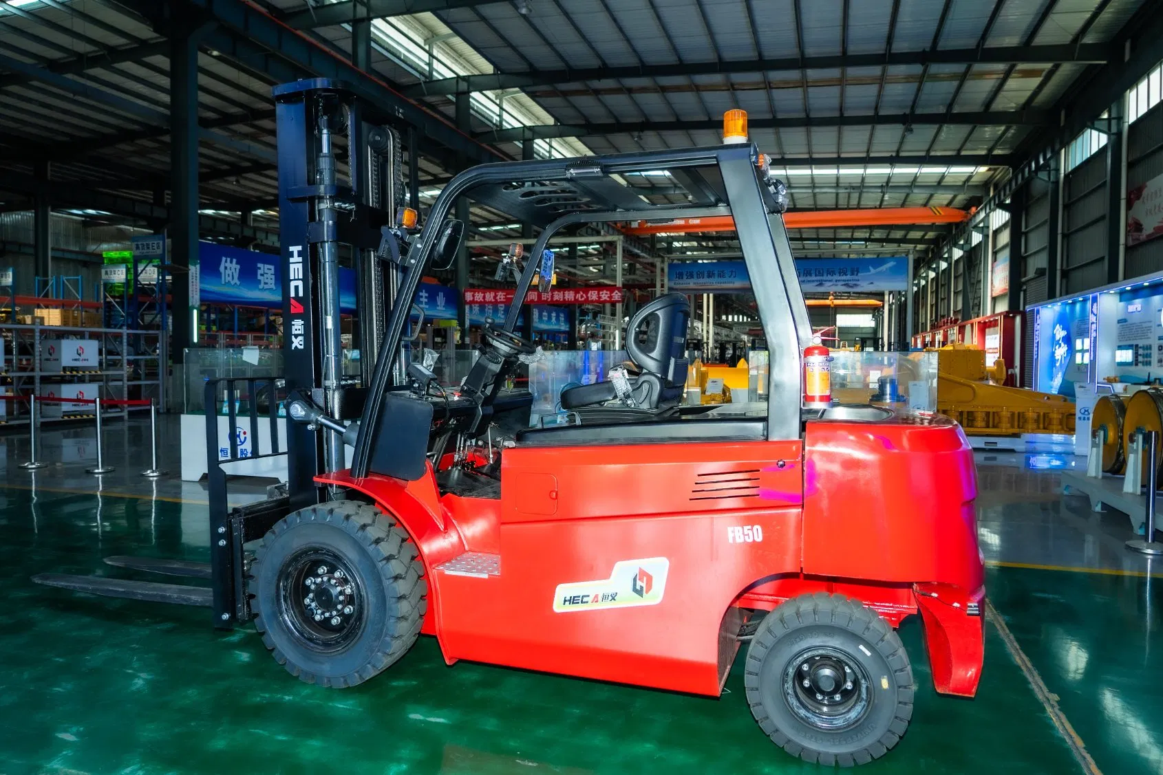 5-6t AC Electric Counterbalance Forklift with Intelligent Fast Charger