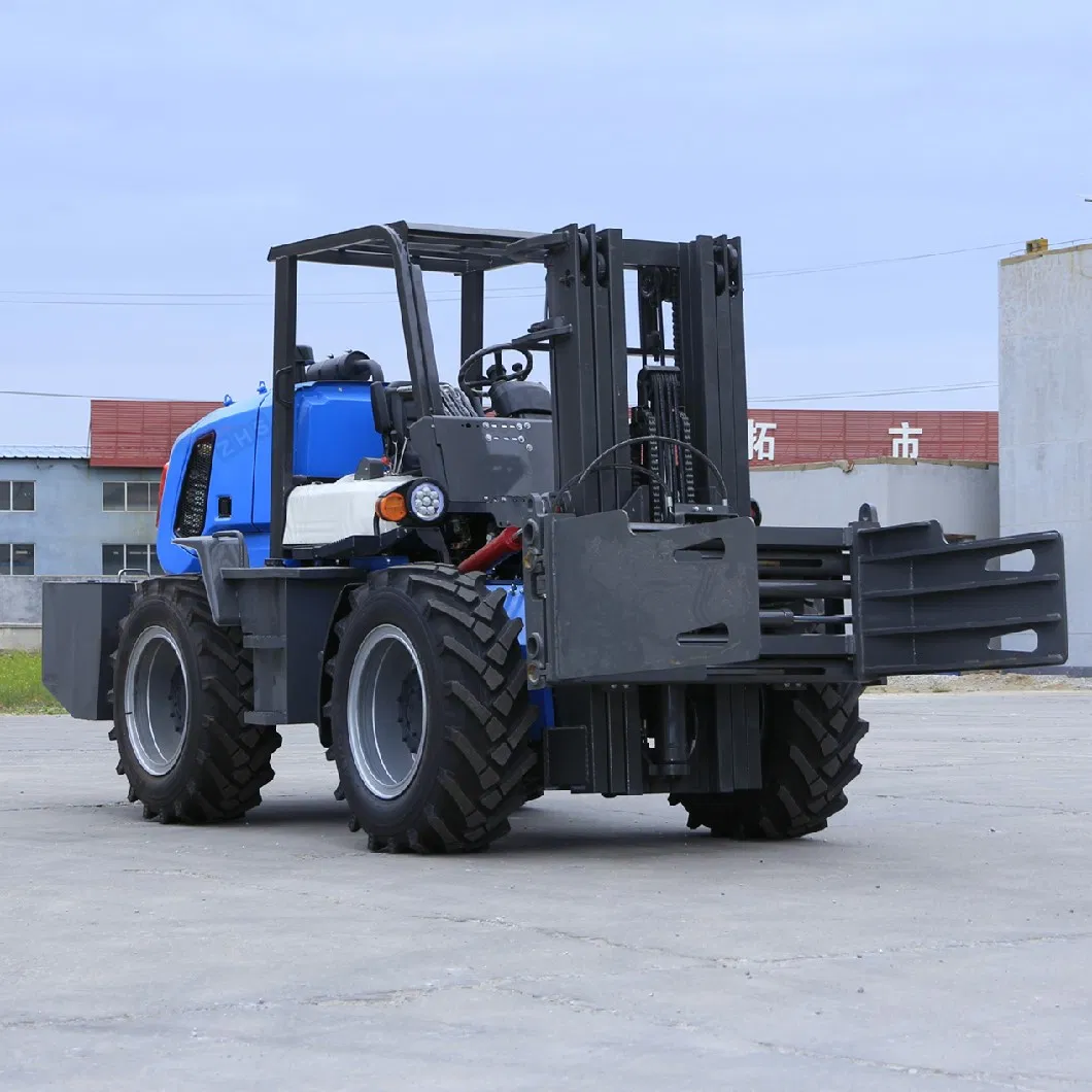 Zhs Design 4WD 1.5ton 2ton 3ton 4ton 5ton 10ton 3m 5m 6m Battery &amp; Electric Diesel Gasoline LPG Rough Terrain Fork Lifter Truck Forklift with Factory Price