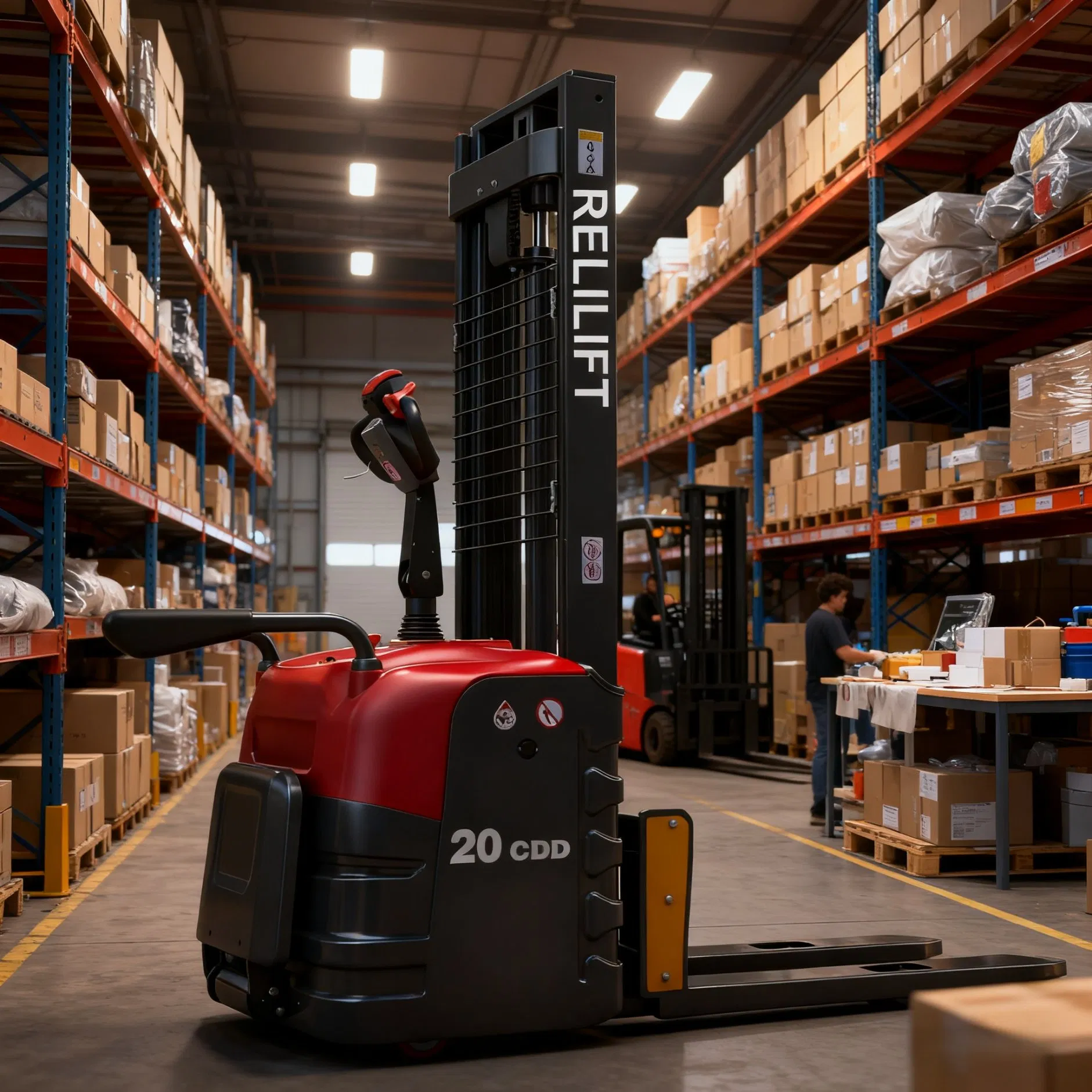 Good Service New Outdoor Full Electric Heavy Duty Brushless Motor Pallet Stacker Cdd-2030