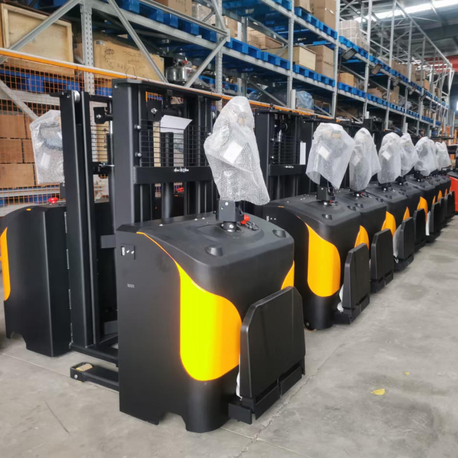 Electric Walkie Stacker Pallet Lifter Mover High Hand Lift Pallet Truck