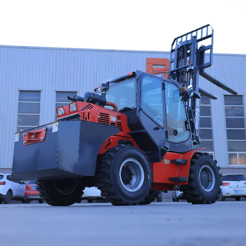 Multi Directional Forklift off Road 3.5ton Integrated Four-Wheel Drive Rough Terrain Forklift Recruitment Agent Diesel Forklifts