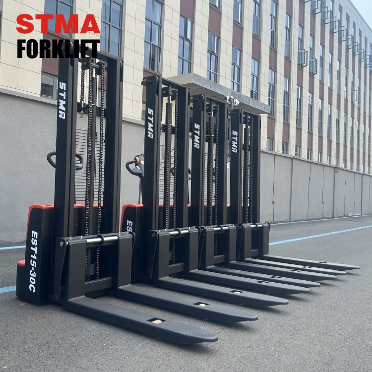 Stma Walkie Machine Lift Pallet 1.5 Ton 1500kg Full Electric Stacker Forklift Price Trucks for Sale