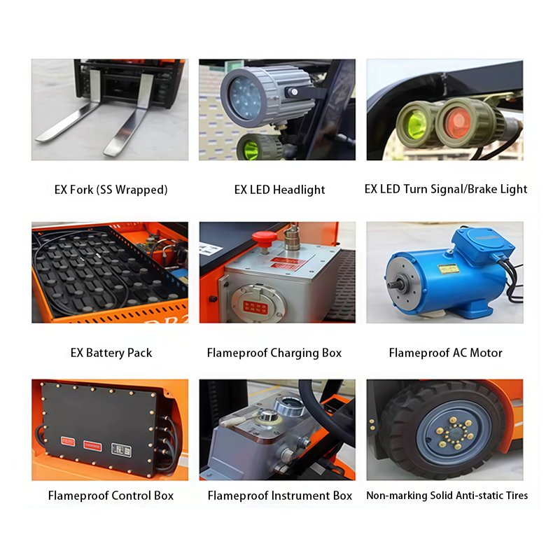 1.5 Ton -5 Ton High Explosion-Proof Safety Electric Forklift Battery Forklift