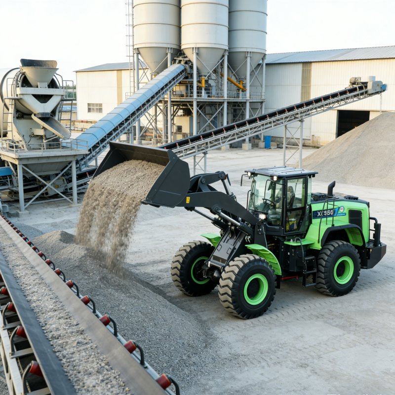 Optional Clamps and Side Dump Buckets Xc958EV-Ultra Electric Loader with Capacities Ranging From 2.5 to 5.0 M³ and Various Work Tools